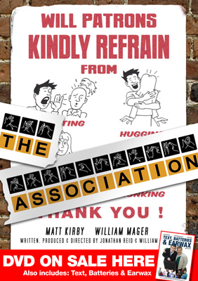 DVD cover of The Association, designed by AJ Norris.